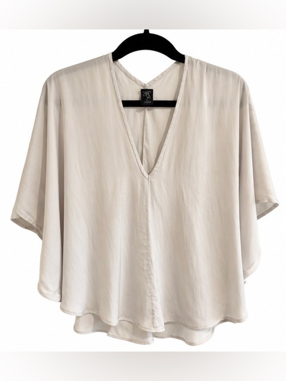 Zero + Maria Cornejo Draped V-Neck Blouse – Size 4